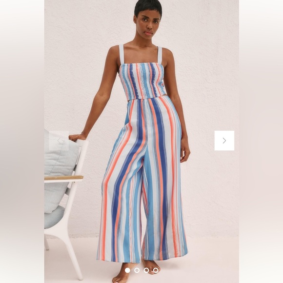 Anthropologie The Piper Bandeau Cutout Jumpsuit Size XL - Picture 1 of 5